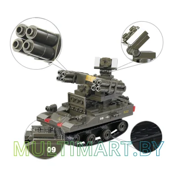 Конструктор Sluban M38-B0283 Зенитно-ракетный комплекс TOR-M1 (212 деталей) картинка 3